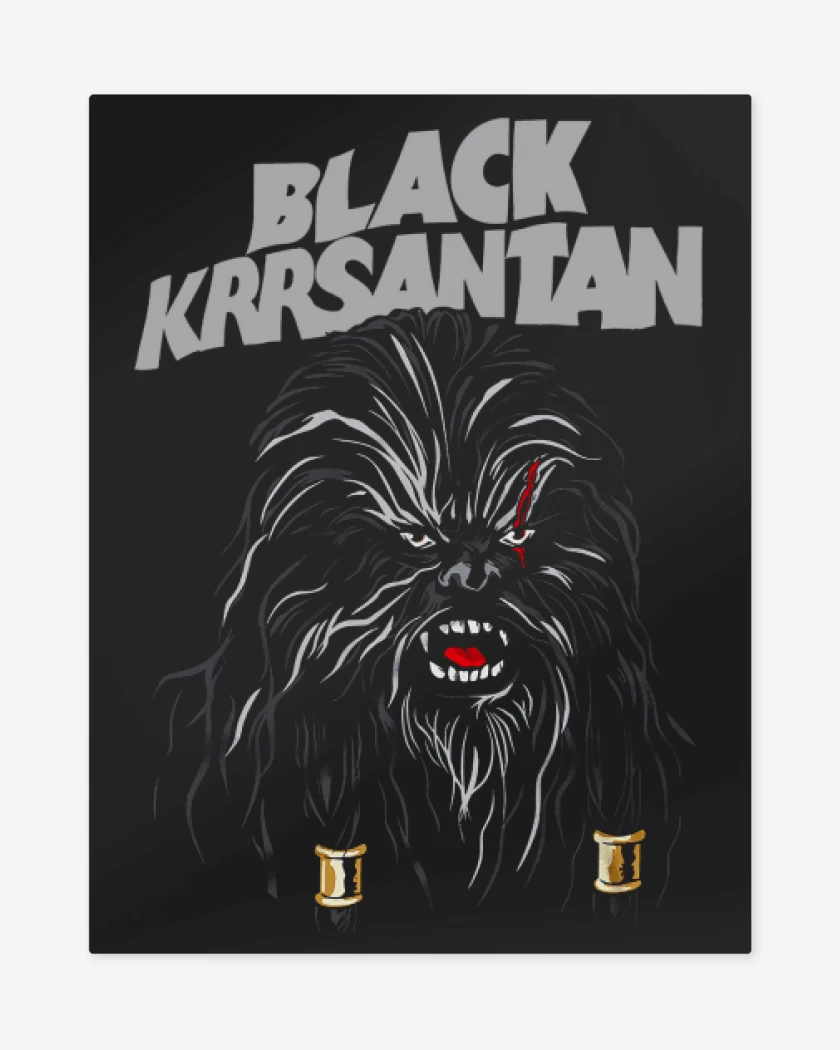 Print metalico Negro de Black Krrsantan