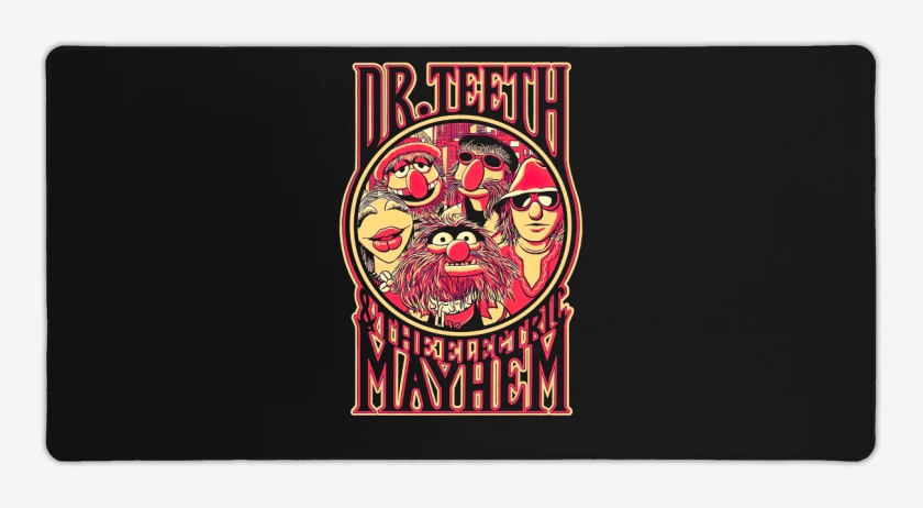 Mouse pad Gamer Negro de Dr. Teeth & The Electric Mayhem