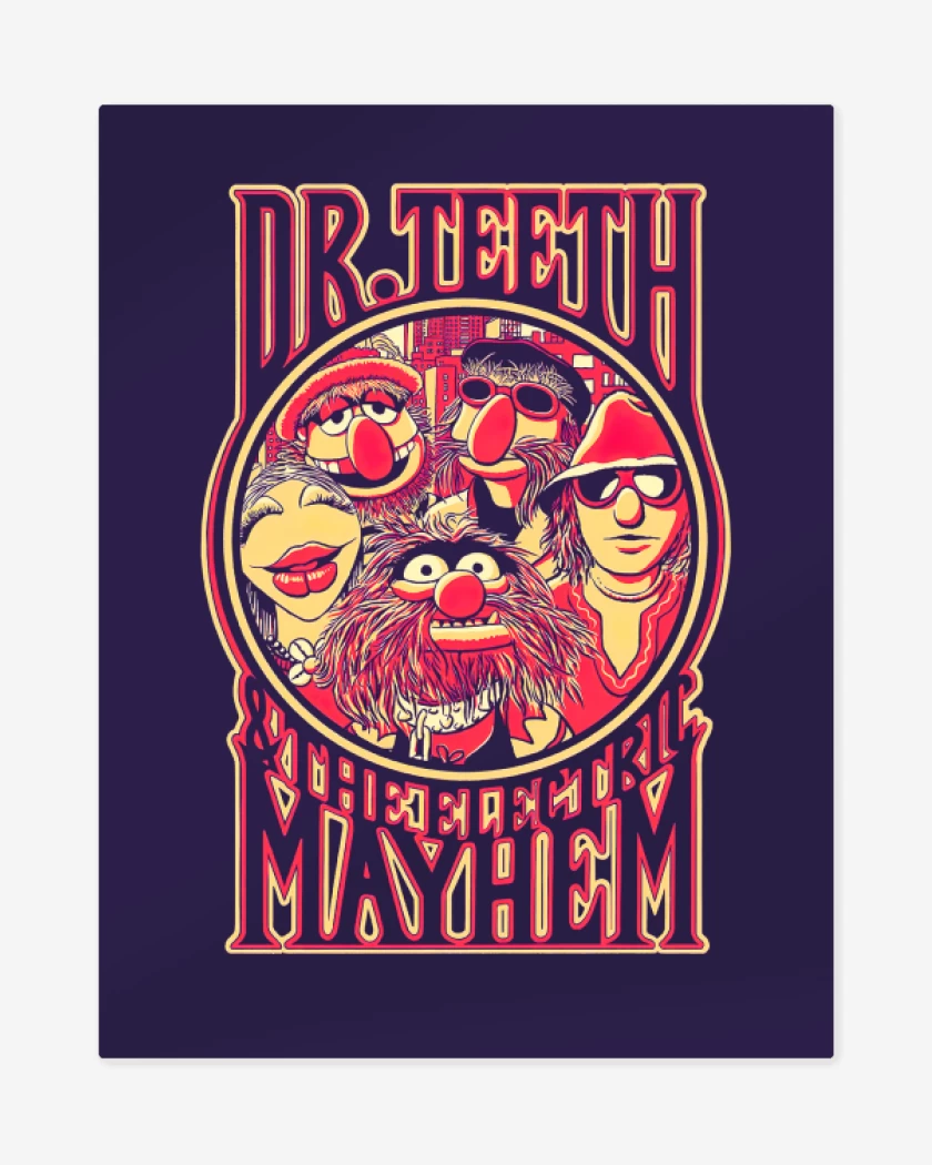Print metalico Dr. Teeth & The Electric Mayhem
