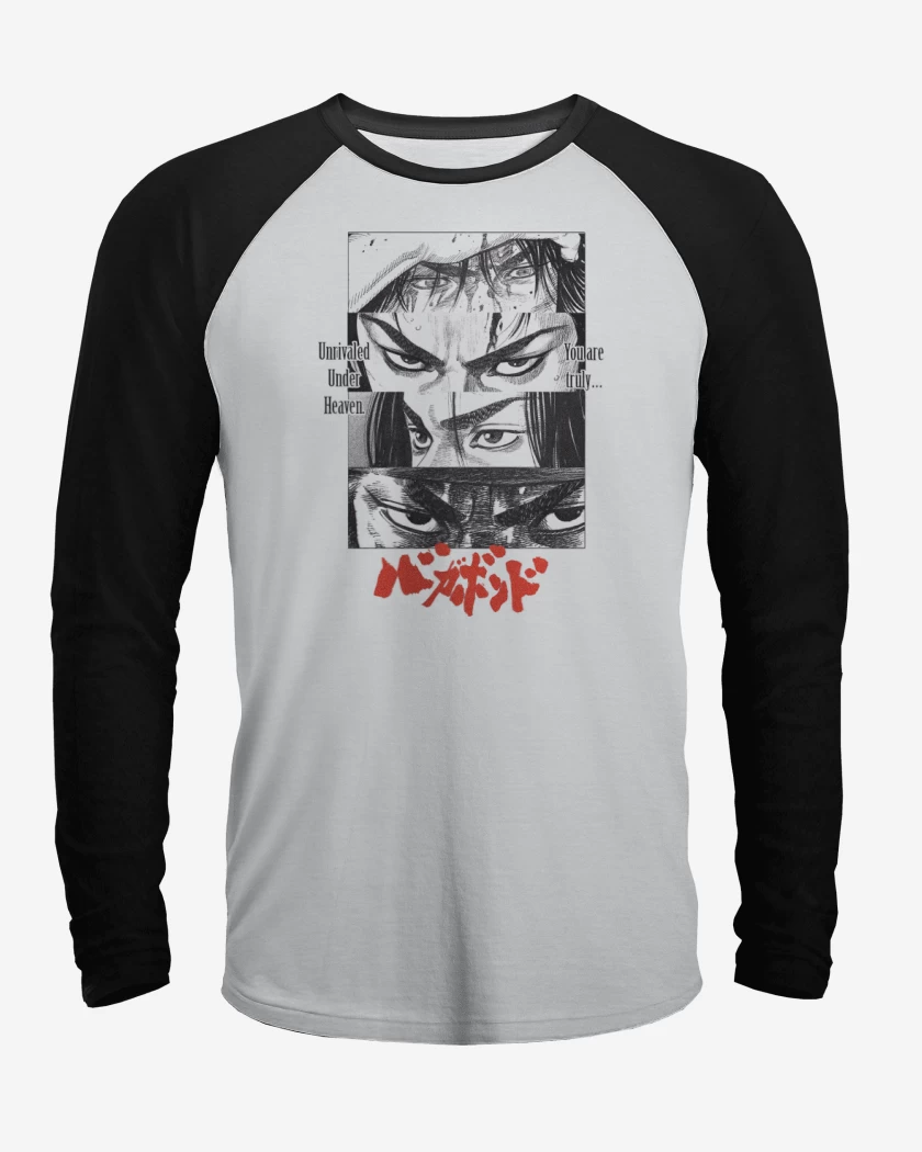 Polera Raglan Blanco / Negro de Vagabond