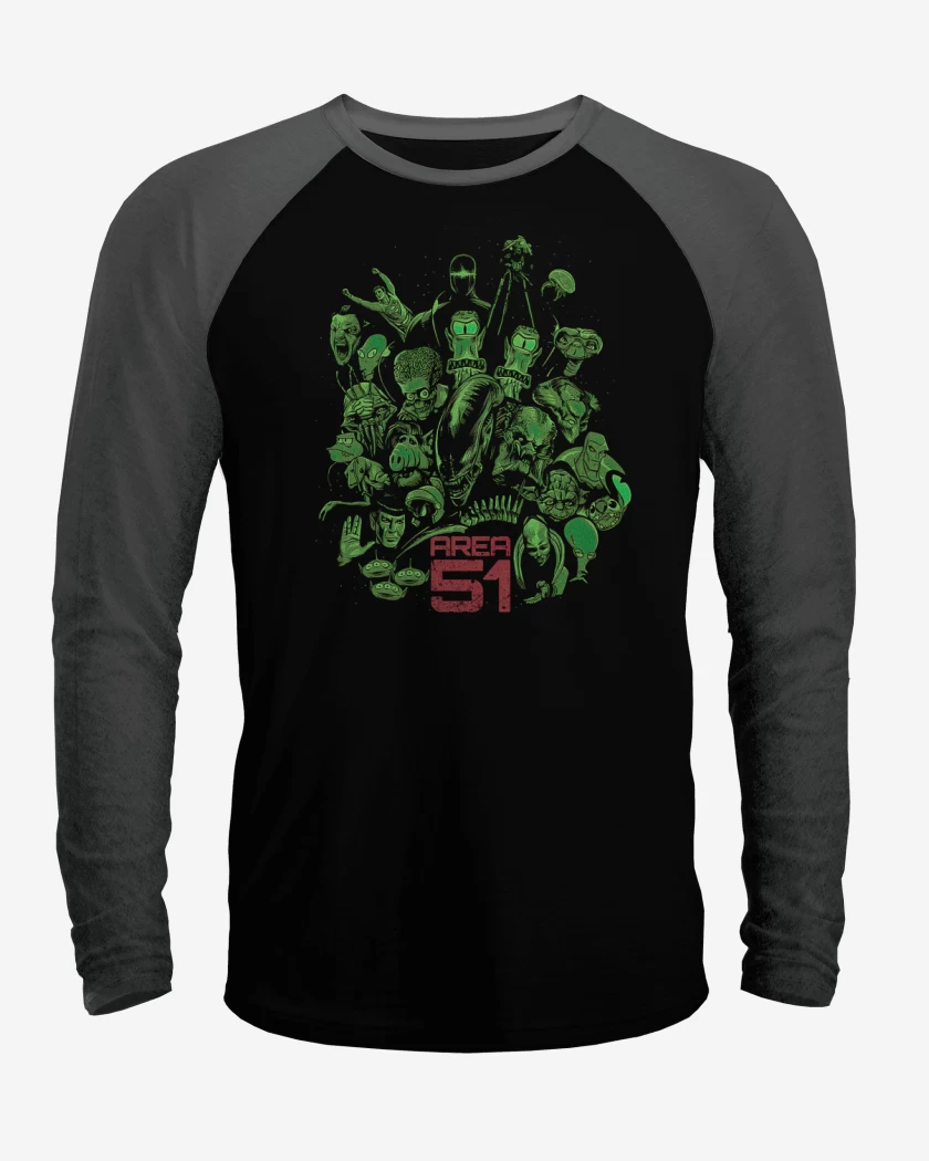 Polera Raglan Area 51 Clásicos