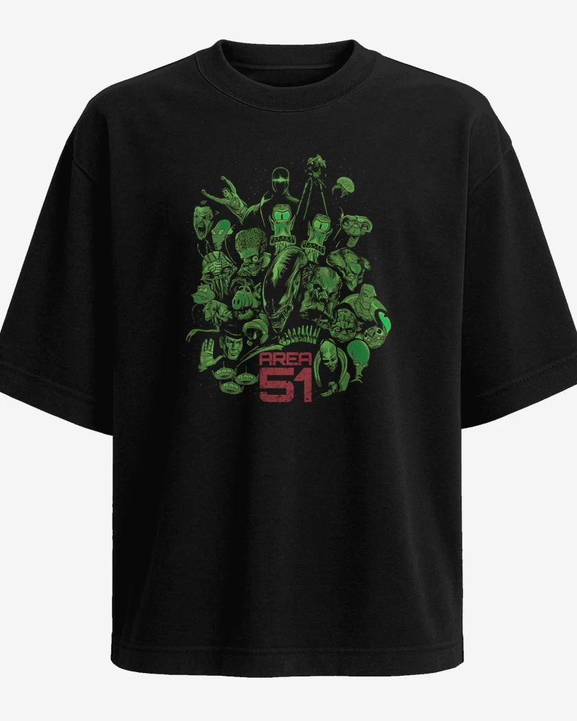 Polera Oversize Area 51 Clásicos