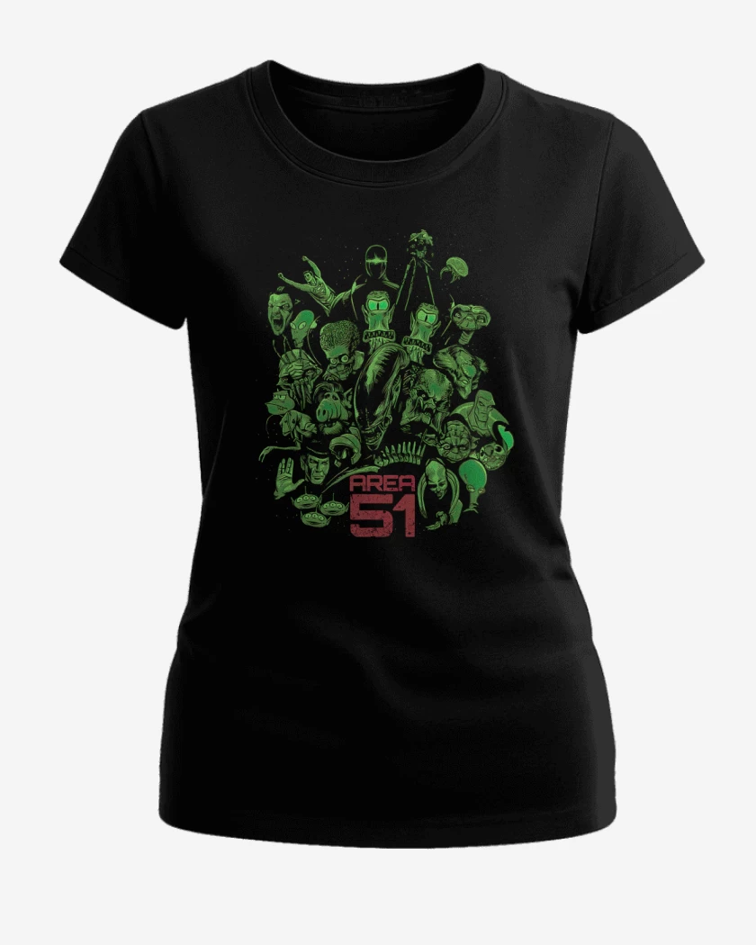 Polera de Mujer Negro de Area 51 Clásicos