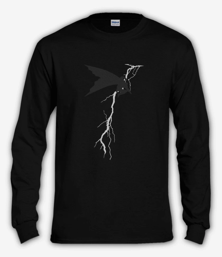 Polera manga larga Negro de Batman TDK Returns