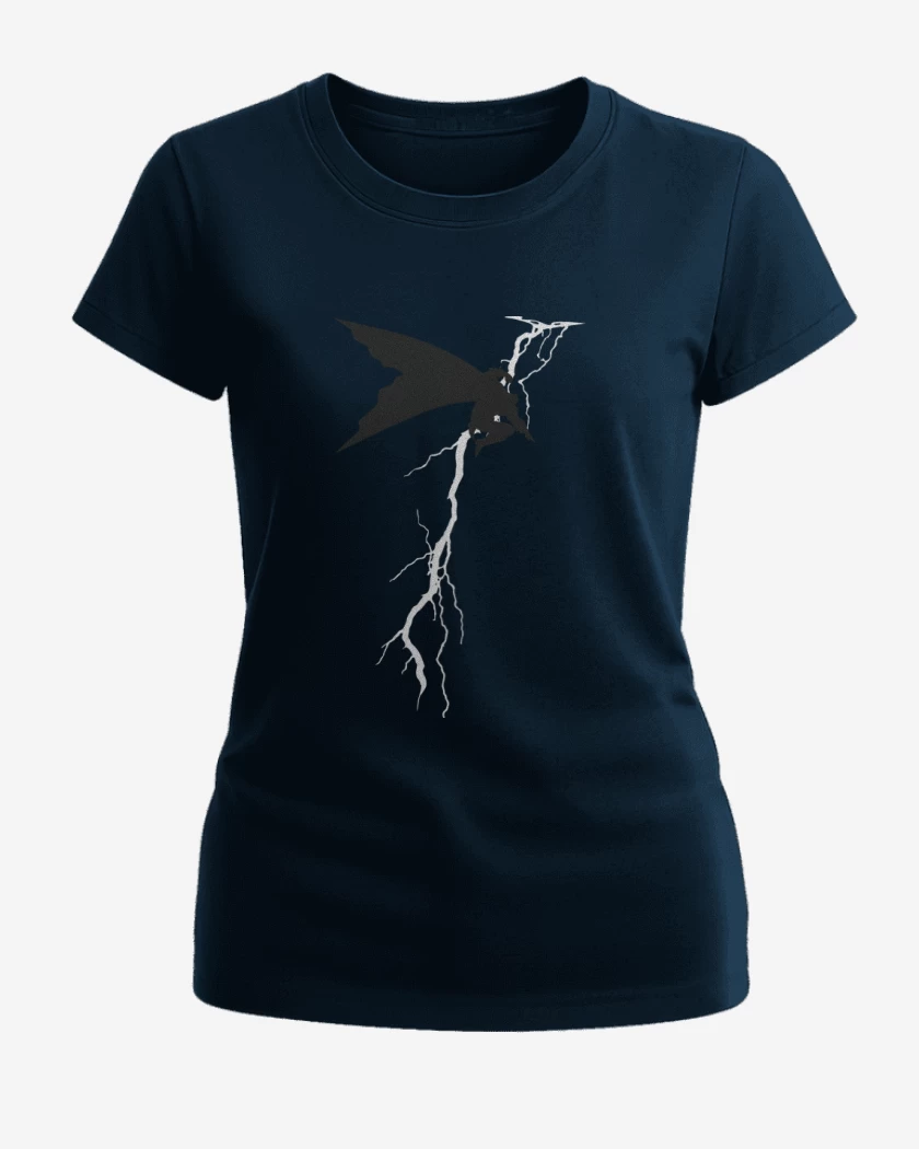 Polera de Mujer Azul Marino de Batman TDK Returns