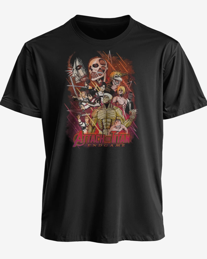 Polera premium Negro de Attack on Titan EndGame