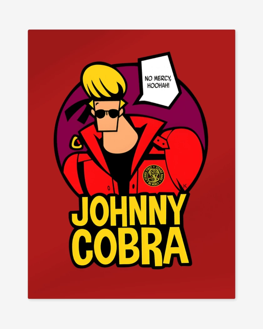 Print metalico Rojo de Johnny Cobra