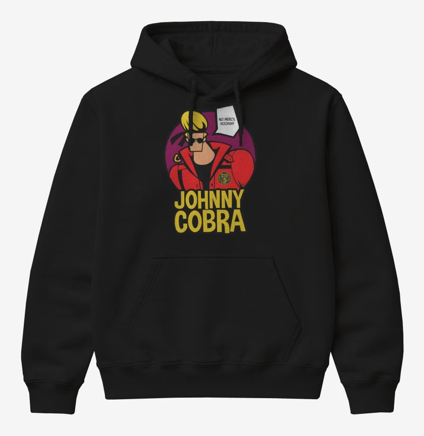 Poleron Canguro básico Negro de Johnny Cobra
