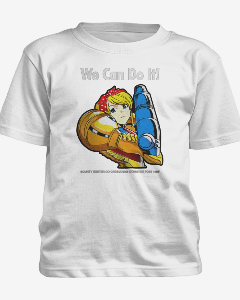 Polera de niño Blanco de Samus We Can Do IT!