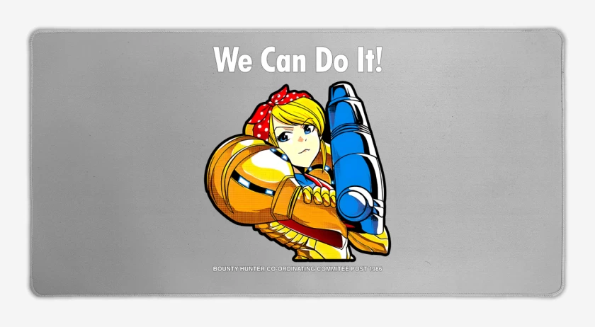 Mouse pad Gamer Gris Melange de Samus We Can Do IT!