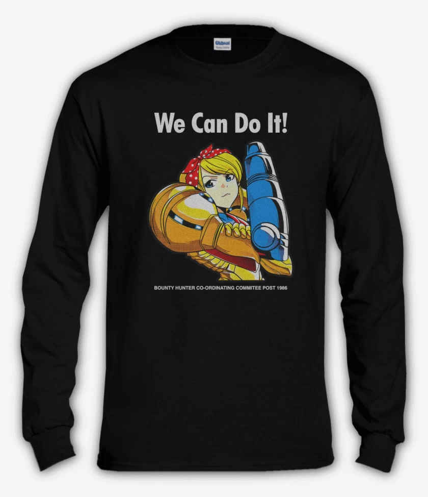 Polera manga larga Samus We Can Do IT!
