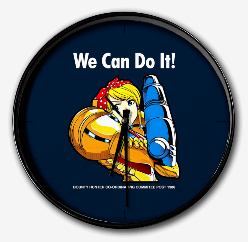 Reloj Azul Marino de Samus We Can Do IT!