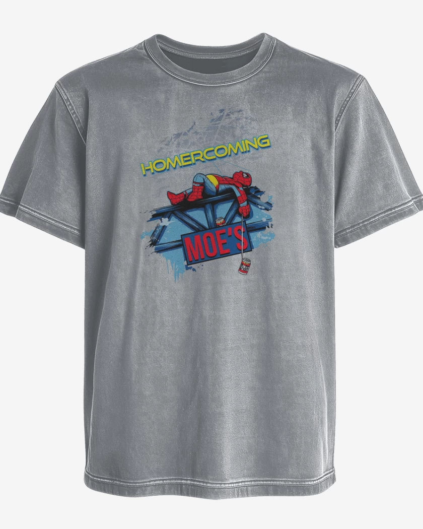 Polera desgastada Gris Melange de Homercoming