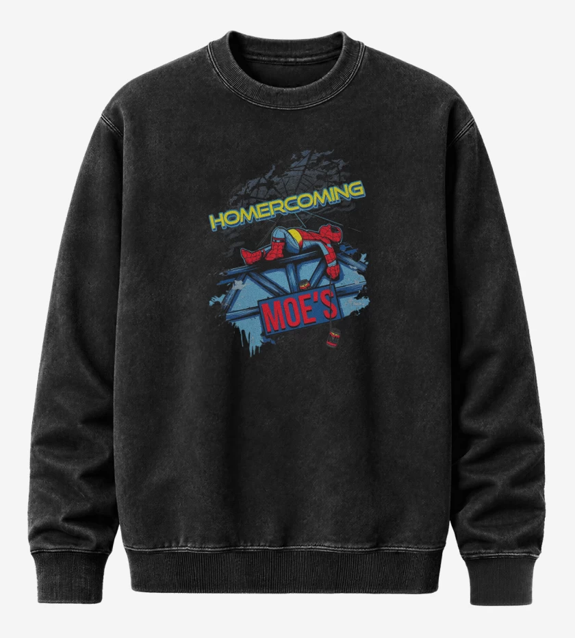 Poleron Polo Acid Wash Negro de Homercoming