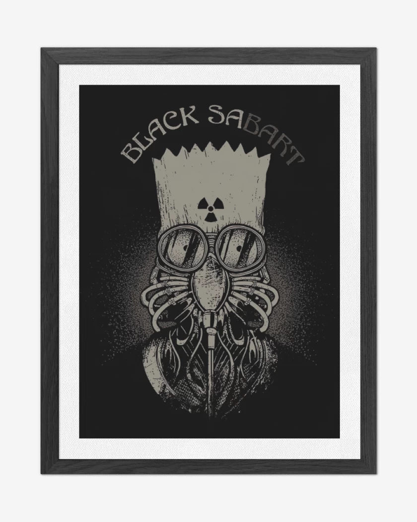 Cuadro decorativo Negro de Black Sabbart