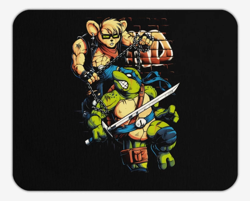 Mousepad Motorratones vs Tortugas Ninjas