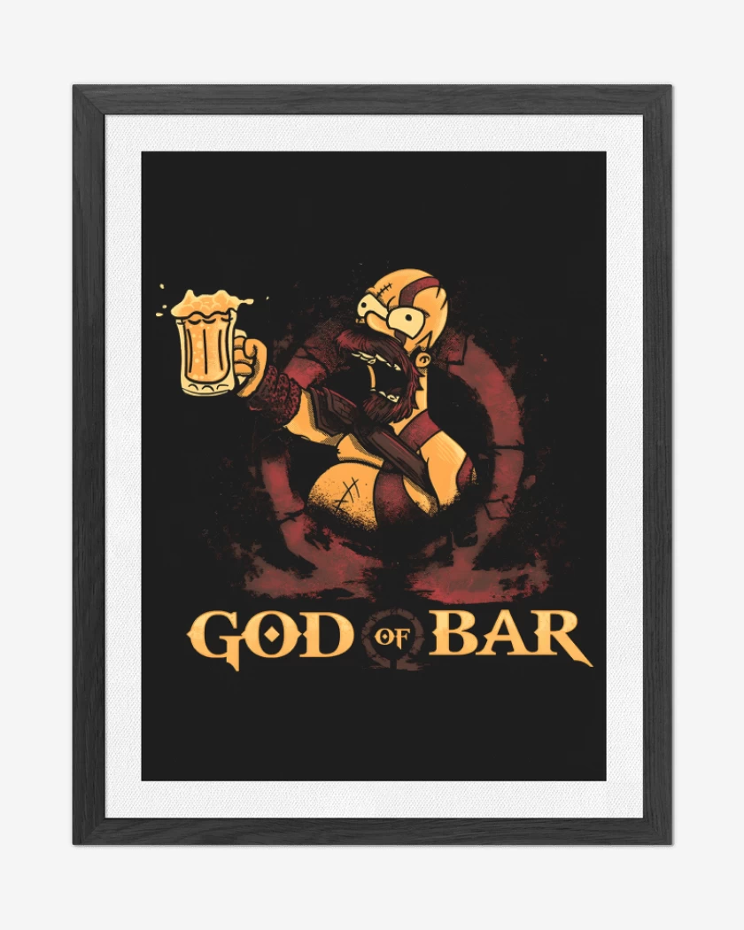 Cuadro decorativo God of Bar