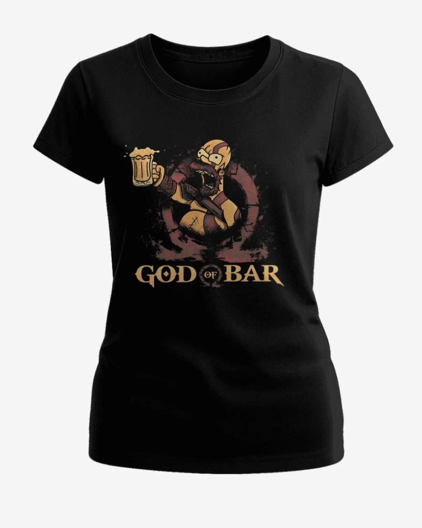 Polera de Mujer Negro de God of Bar