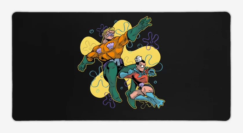 Mouse pad Gamer Sirenoman y Chico Percebe