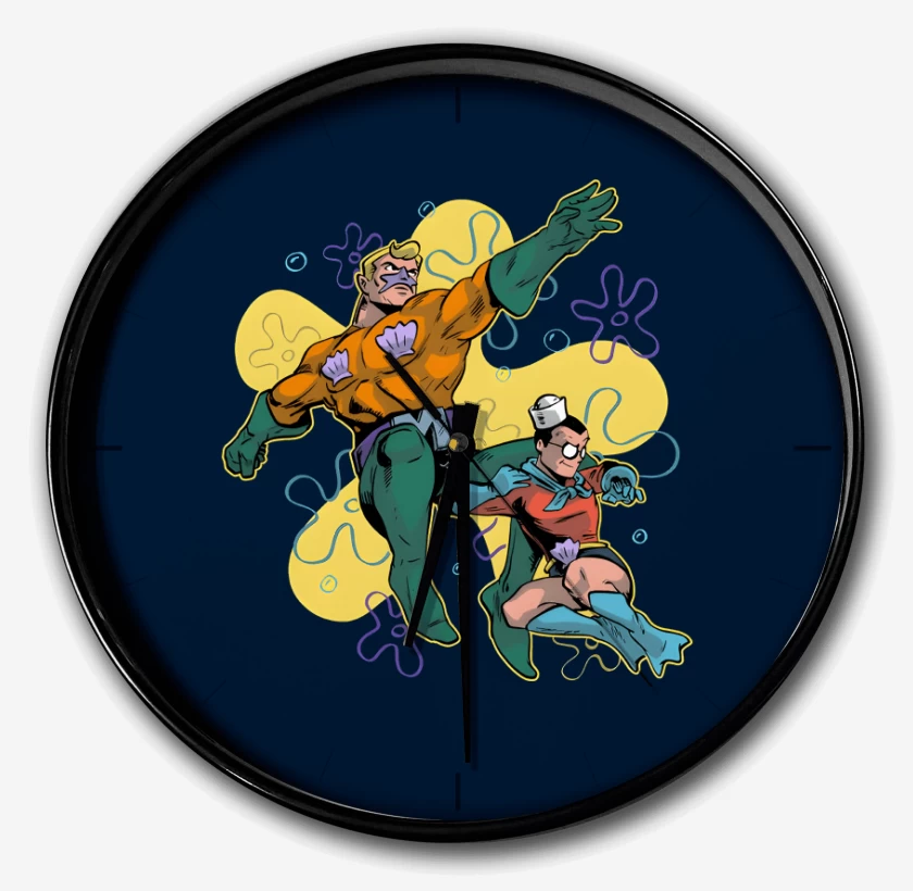 Reloj Azul Marino de Sirenoman y Chico Percebe