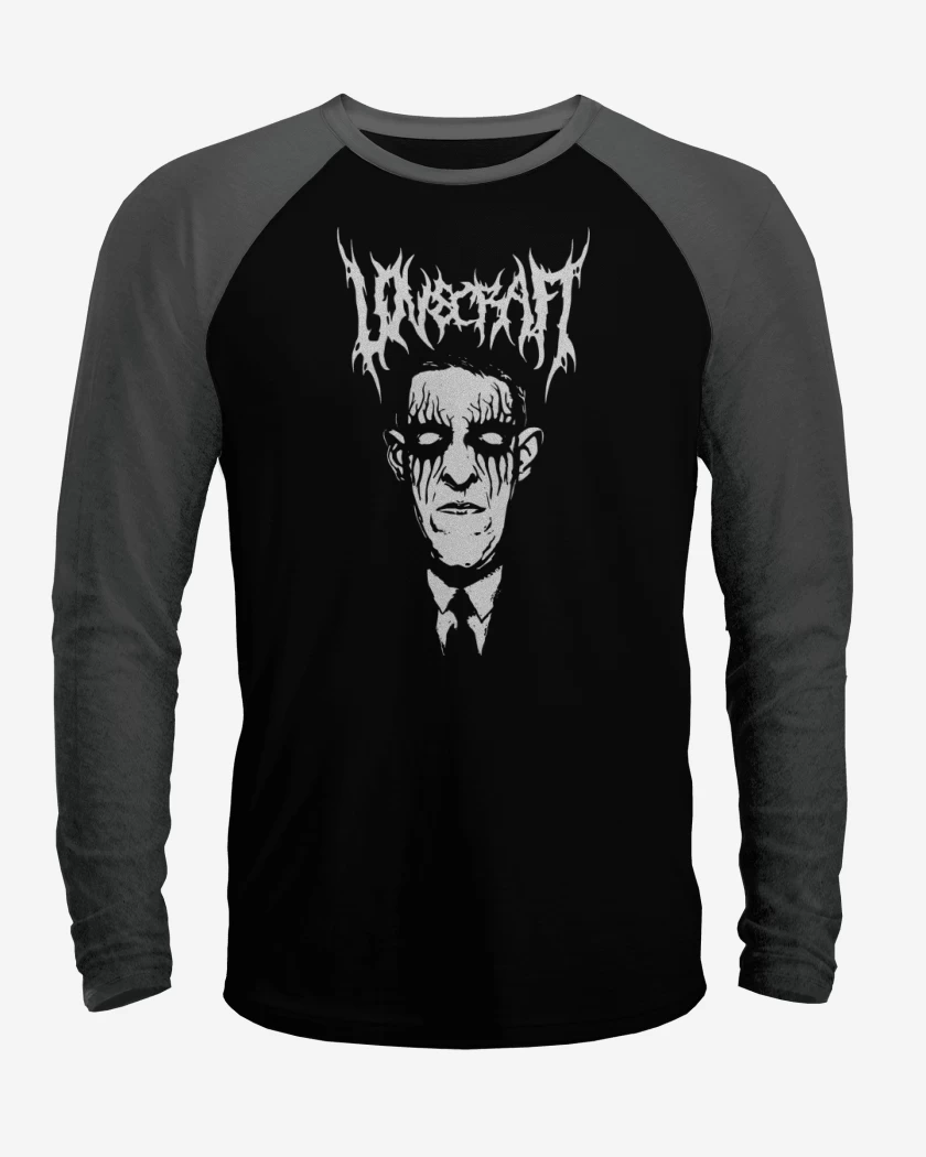 Polera Raglan Negro / Negro Heather de Loveblackraft