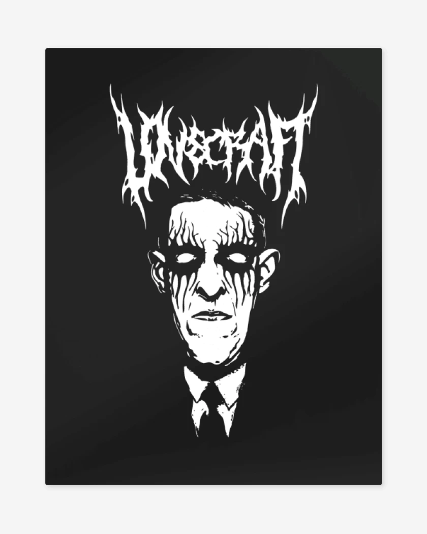 Print metalico Negro de Loveblackraft