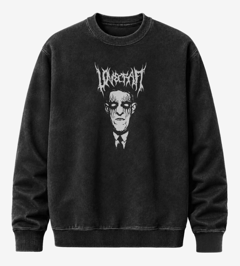 Poleron Polo Acid Wash Negro de Loveblackraft
