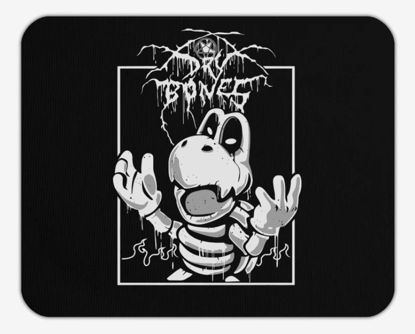 Mousepad Negro de Dry Bones