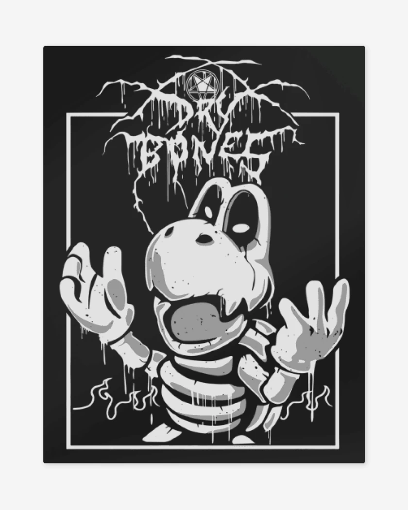 Print metalico Negro de Dry Bones