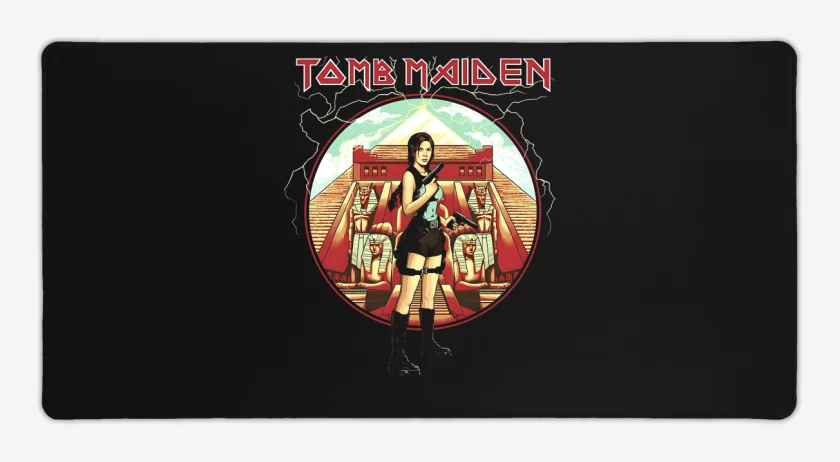 Mouse pad Gamer Negro de Tomb Maiden