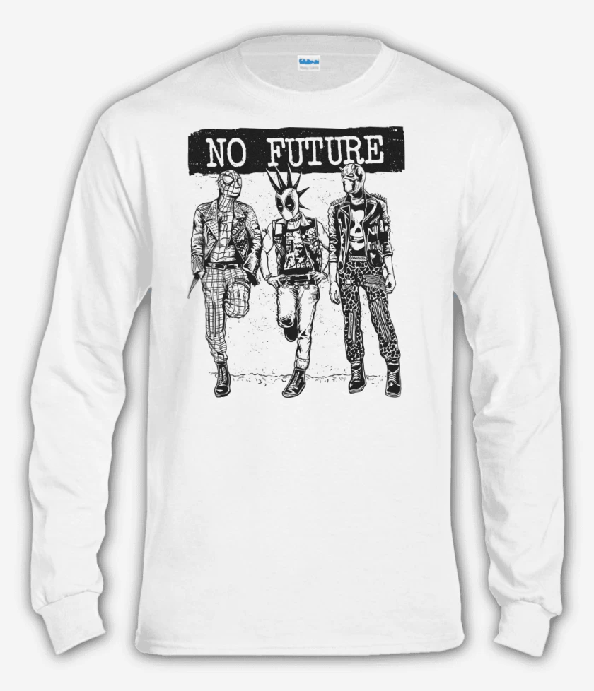 Polera manga larga Blanco de No FUTURE