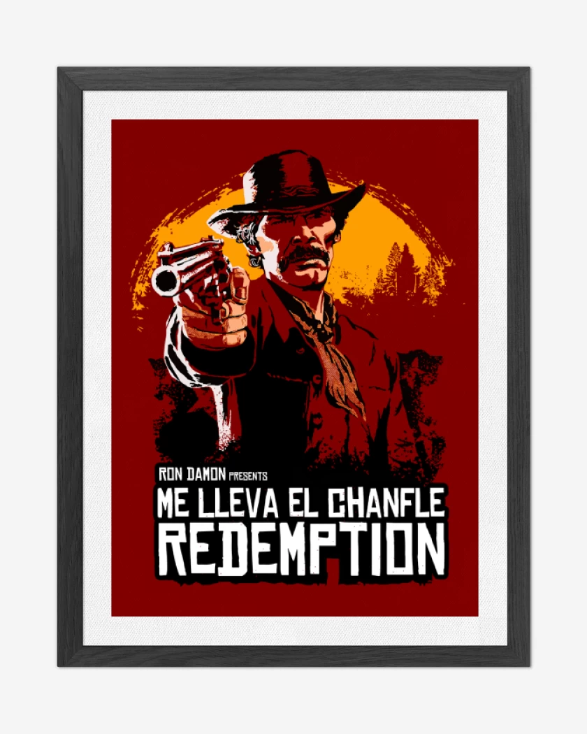 Cuadro decorativo Red Chanfle Redemption