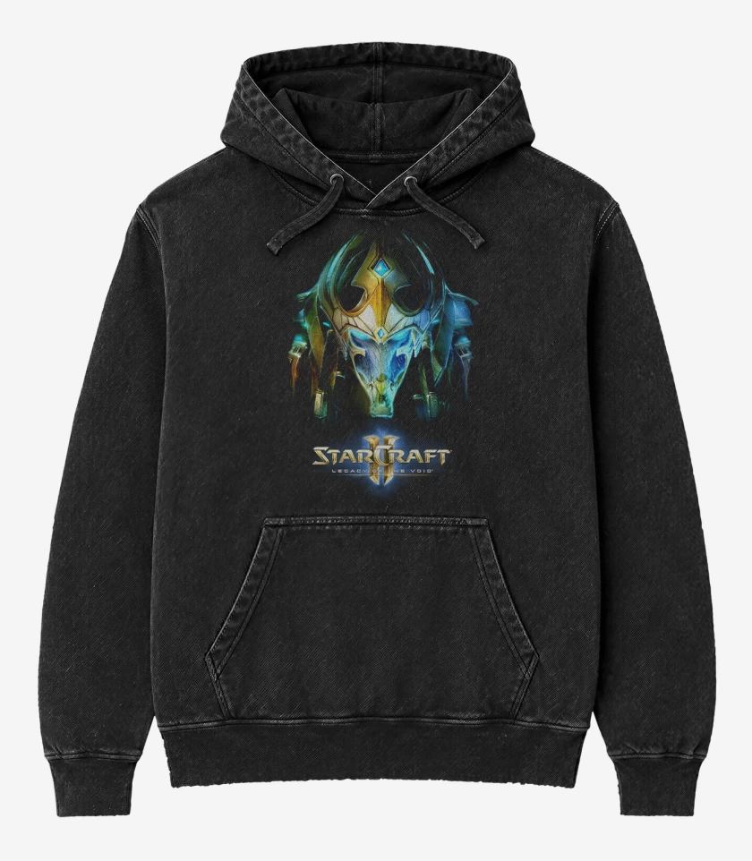 Poleron Canguro Acid Wash Negro de Legacy of the Void