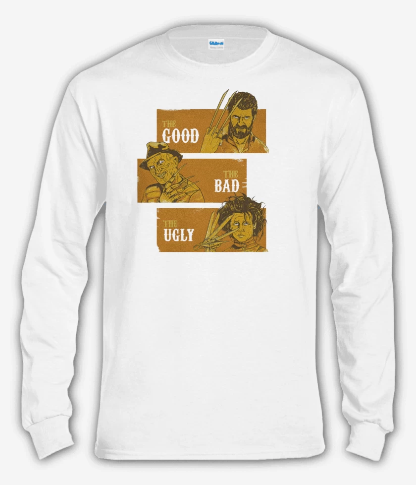 Polera manga larga Blanco de El Bueno, El Malo & El Feo