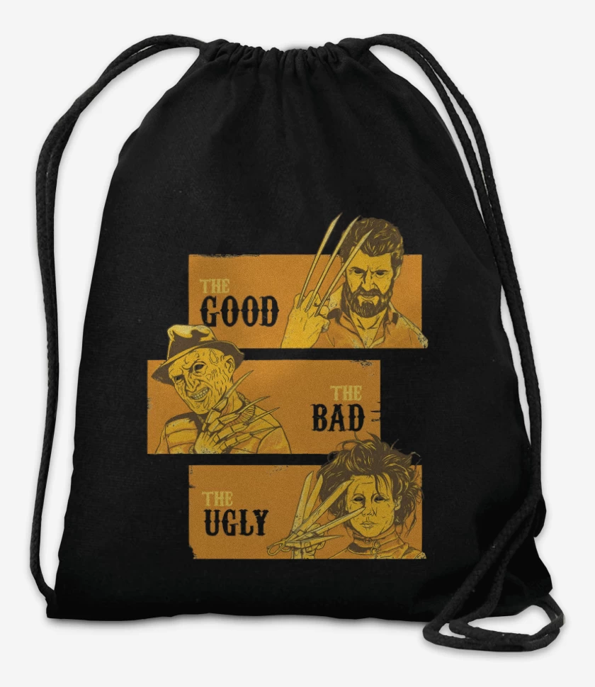 Mochila Negro de El Bueno, El Malo & El Feo