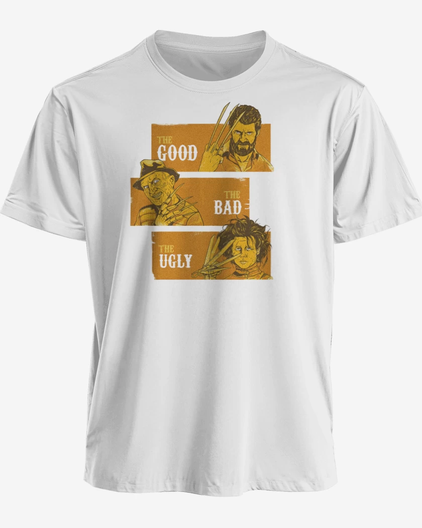 Polera premium Blanco de El Bueno, El Malo & El Feo