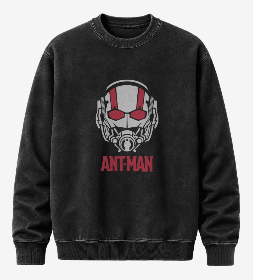 Poleron Polo Acid Wash Negro de Ant-man