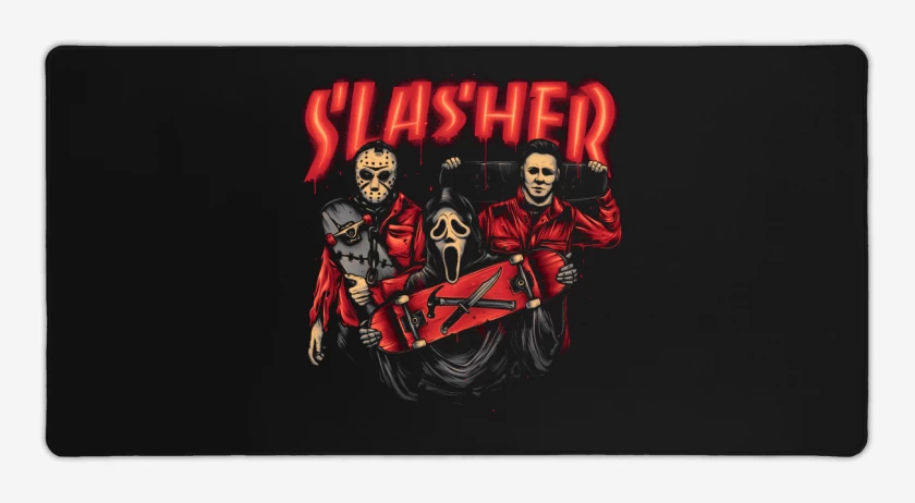 Mouse pad Gamer Negro de Slashers