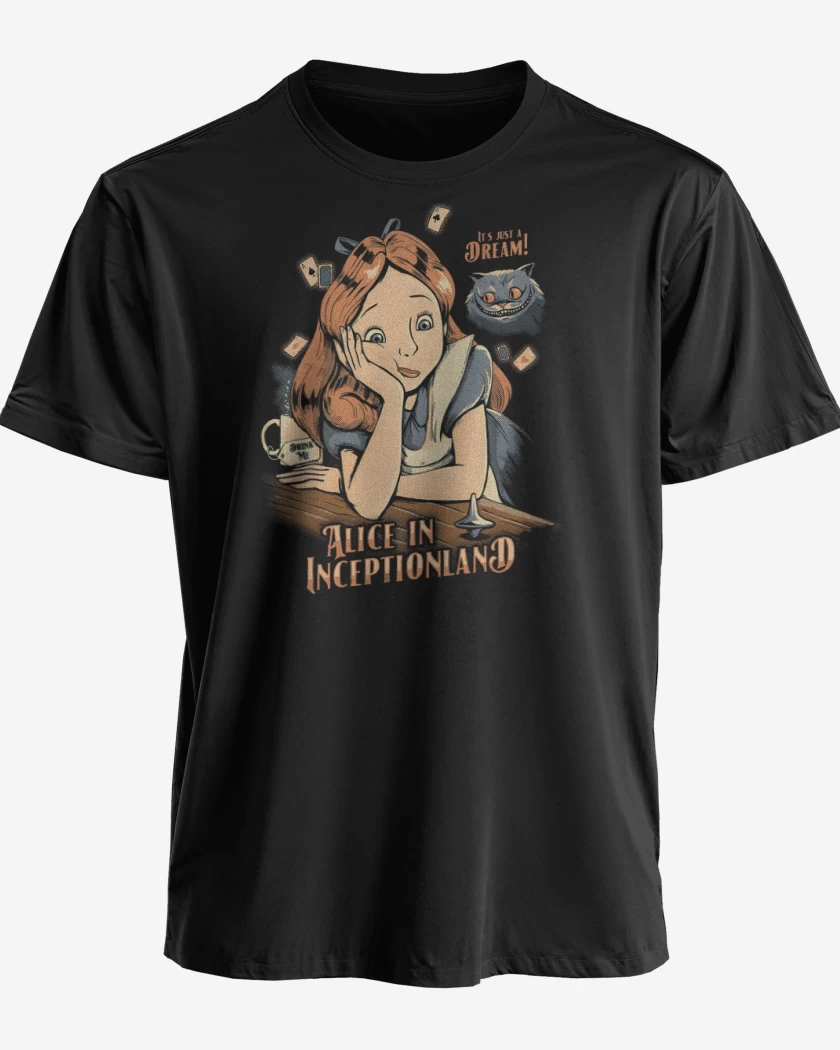 Polera premium Negro de Alice in Inceptionland