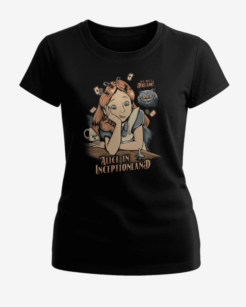 Polera de Mujer Negro de Alice in Inceptionland