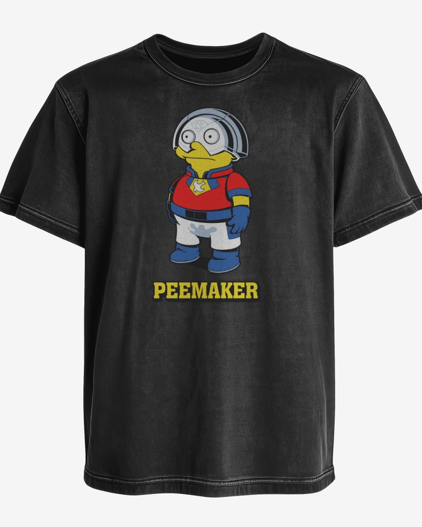 Polera desgastada Negro de Peemaker