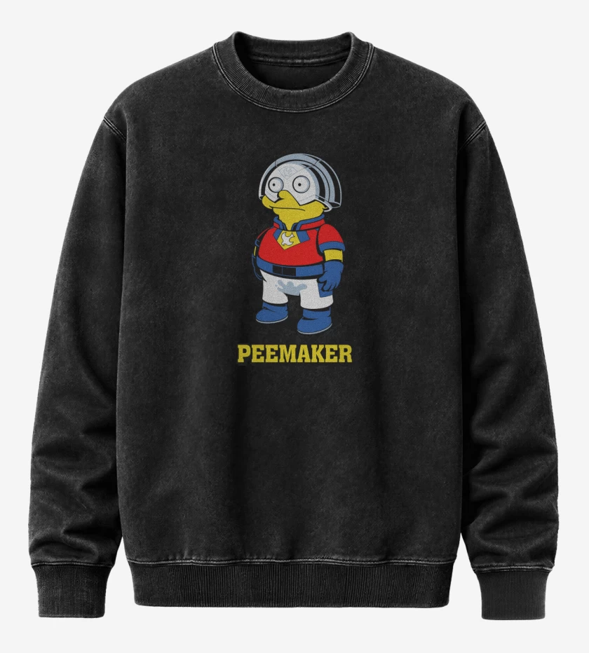 Poleron Polo Acid Wash Negro de Peemaker