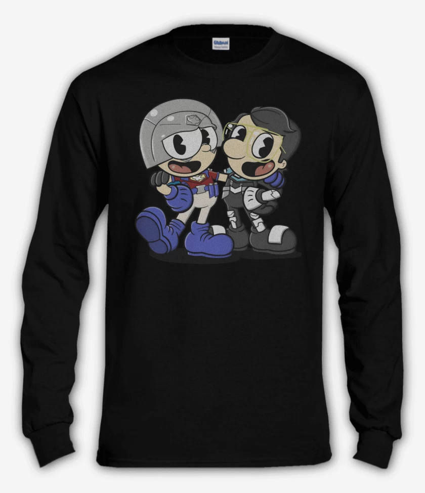 Polera manga larga Negro de Cup Peace