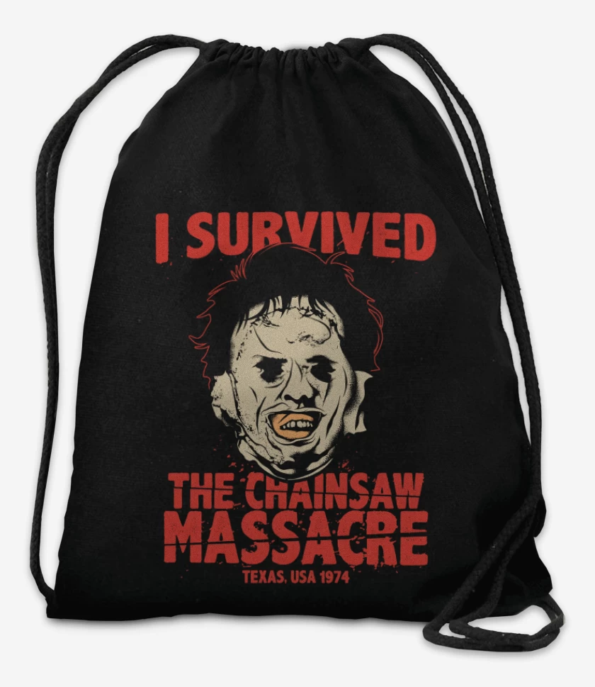 Mochila Negro de I Survived The CHAINSAW MASSACRE!