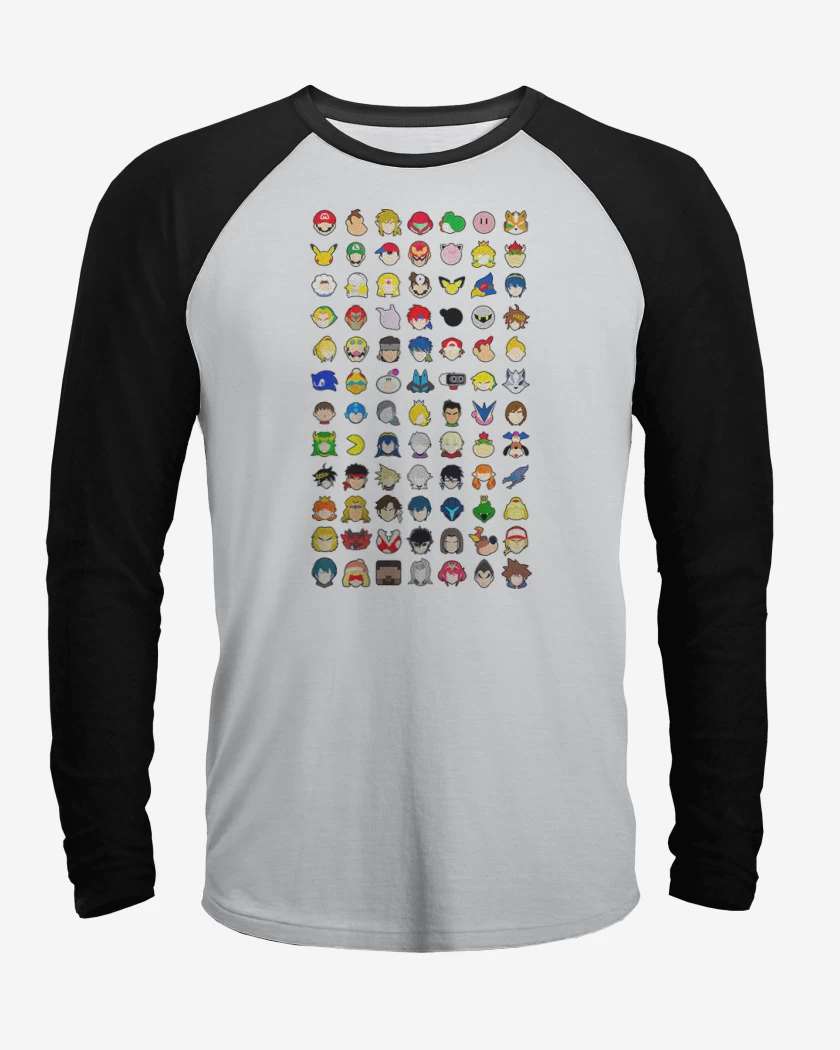 Polera Raglan Blanco / Negro de Ultimate