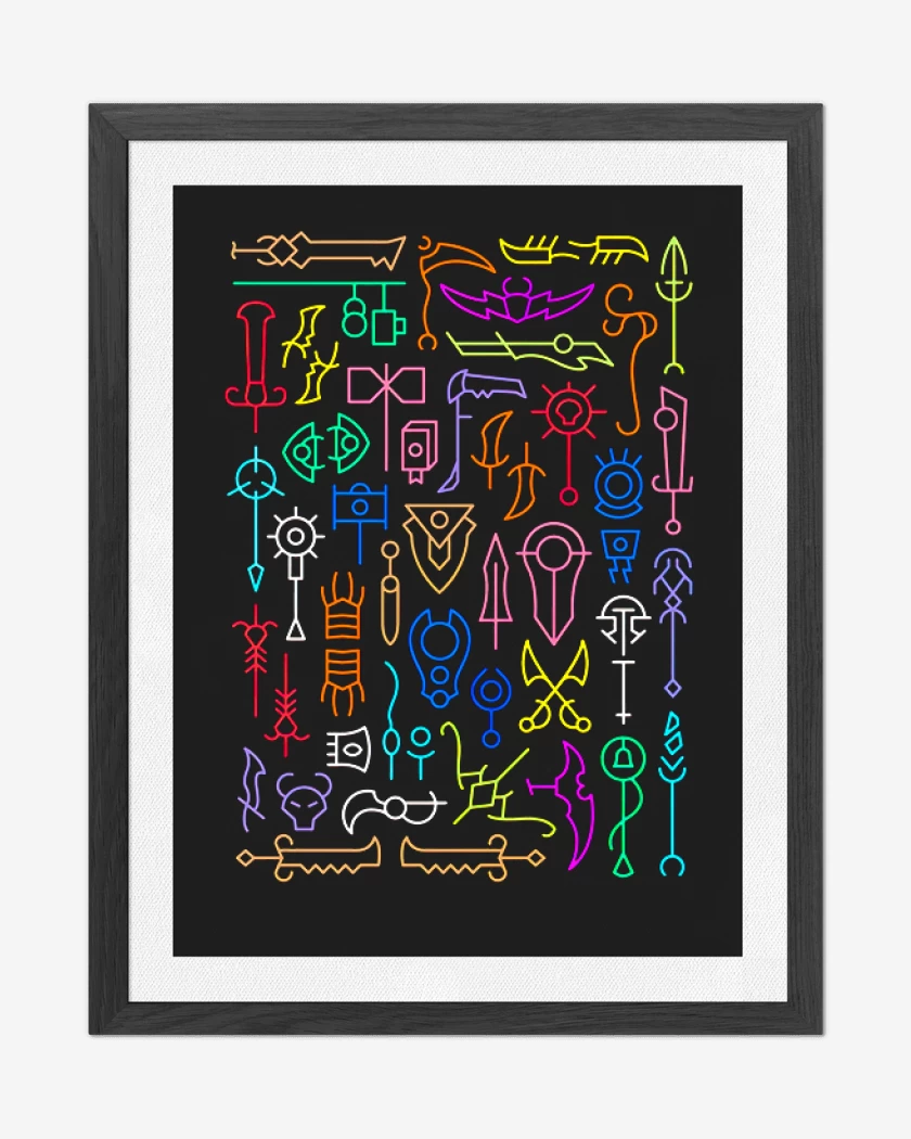 Cuadro decorativo Negro de Artefactos