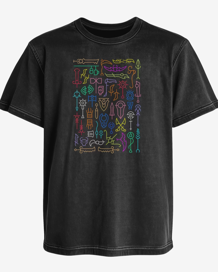 Polera desgastada Artefactos