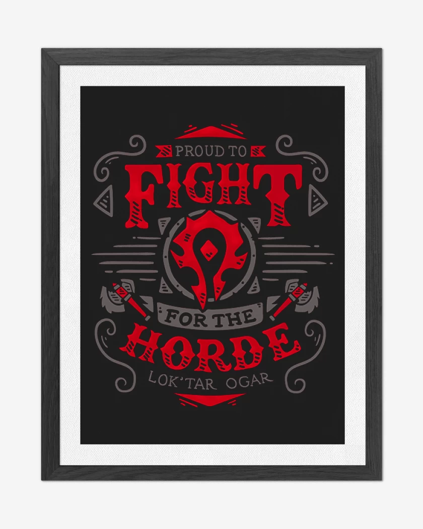 Cuadro decorativo Fight for the horde