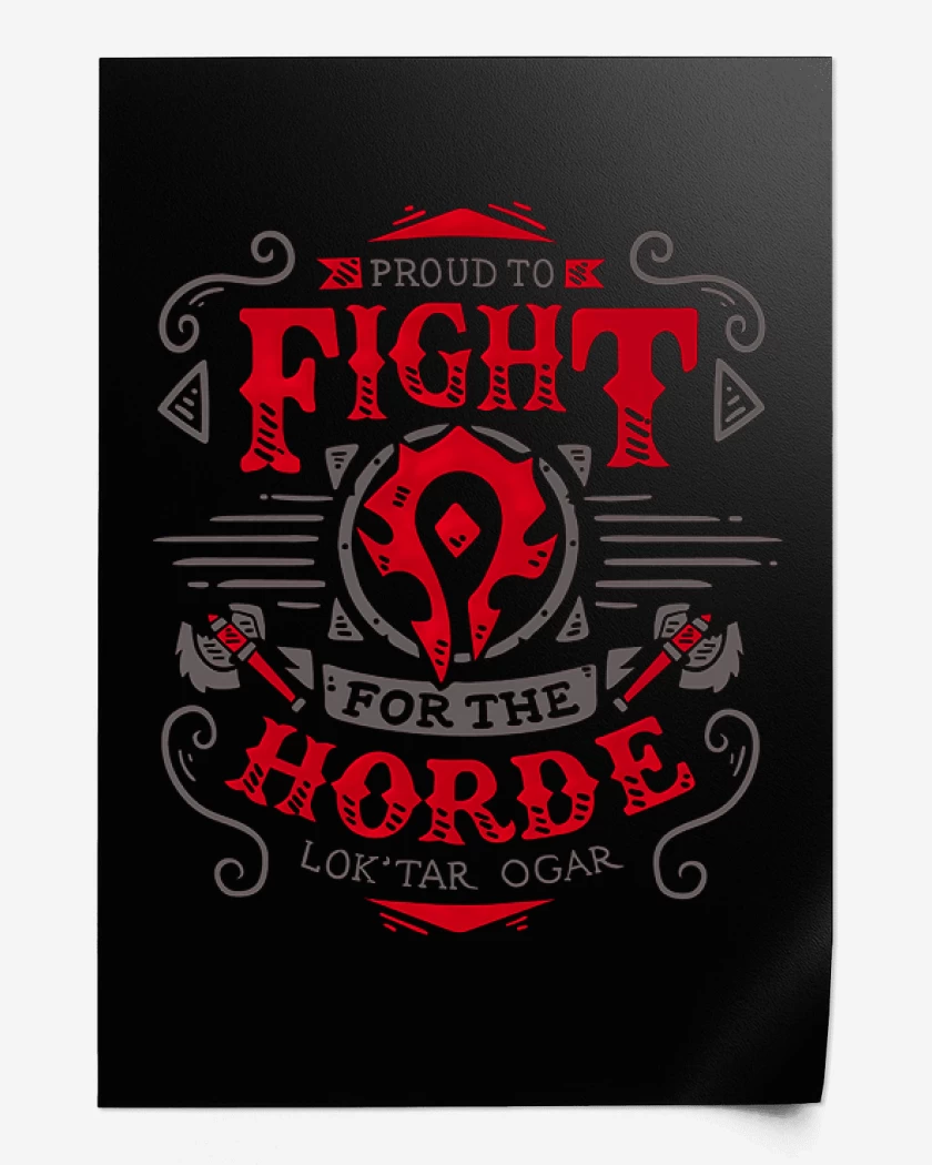 Print Fight for the horde