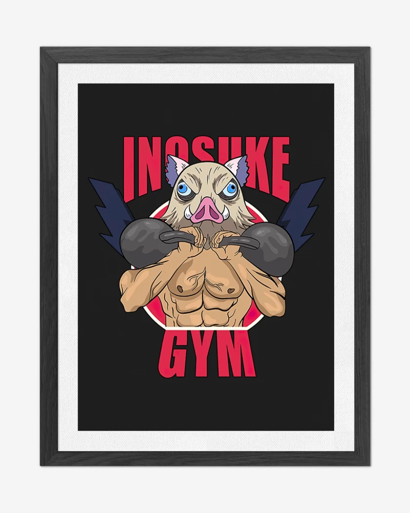 Cuadro decorativo Negro de Inosuke gym